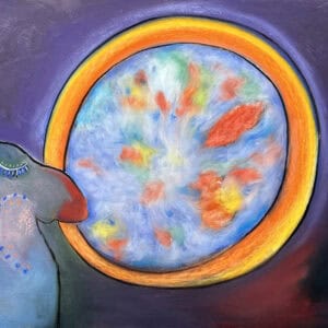 Camel Gazing into the New Moon