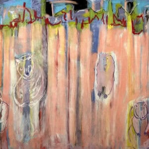 Pink Bear in Rhubarb Forest