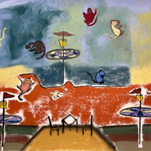 Table for Two with Twirling Squirrels